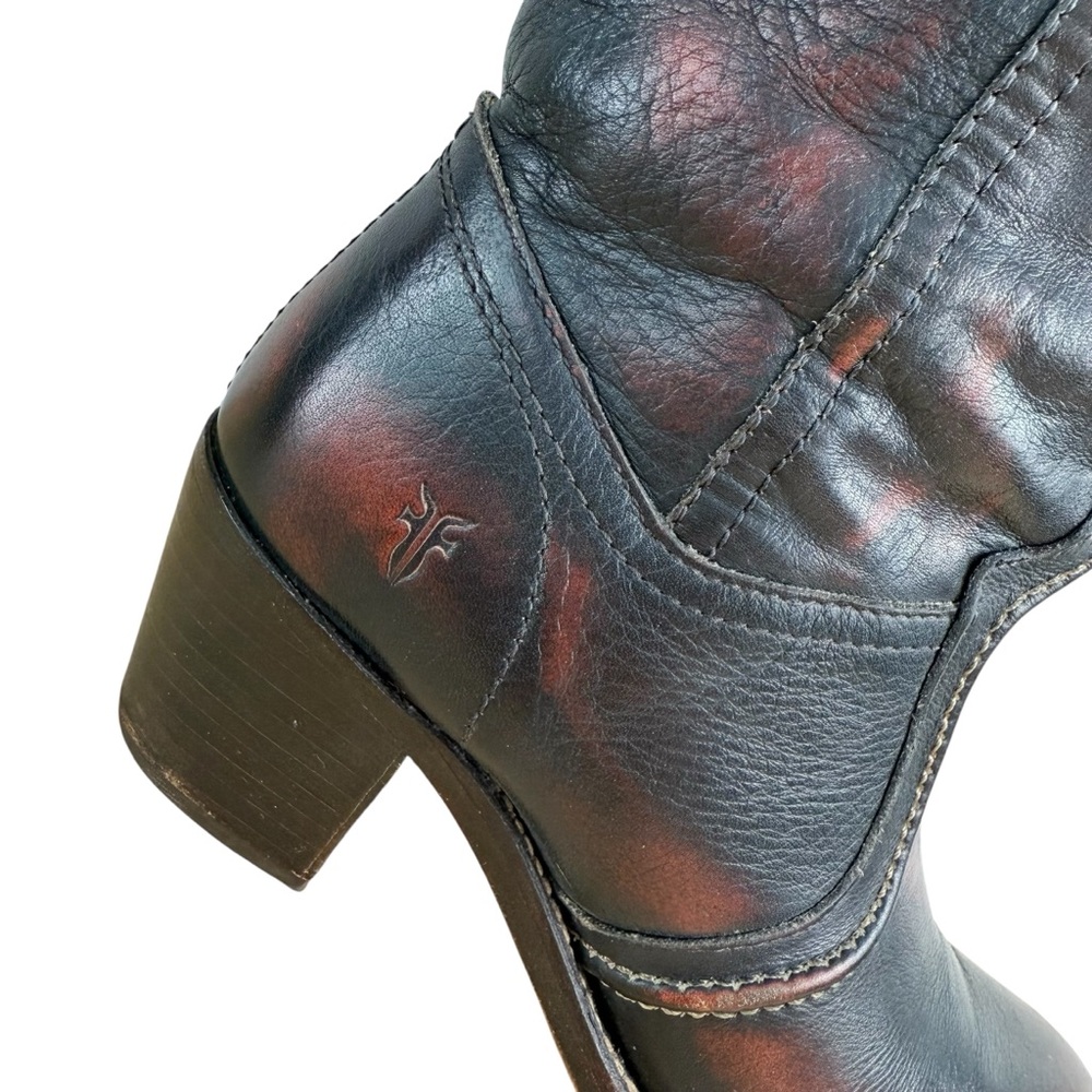 FRYE Jane Tall Riding Boots Antique Brown Sz 5.5 - Picture 6 of 10
